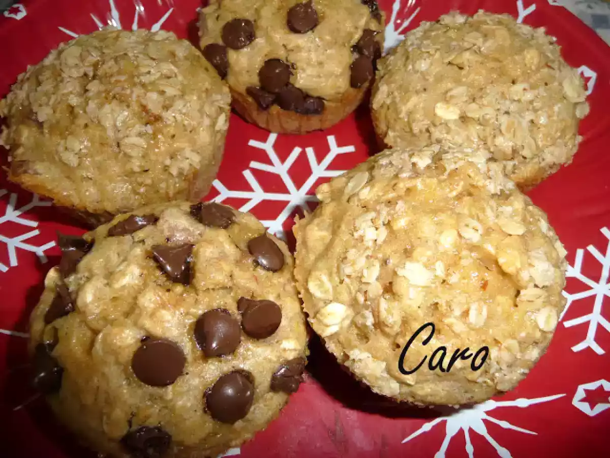 Mini budines de avena y almendras