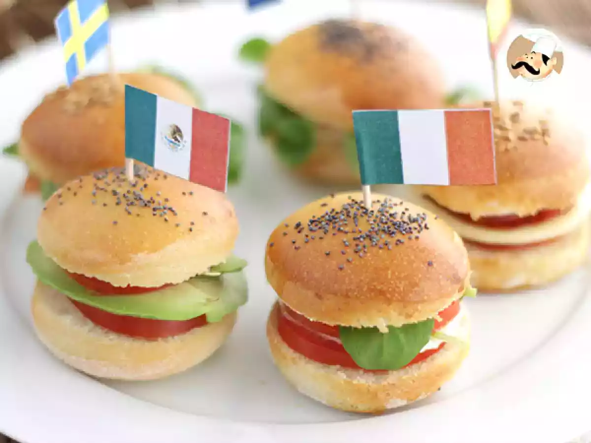 Mini burgers aperitivo de paises, mini hamburguesas - foto 2