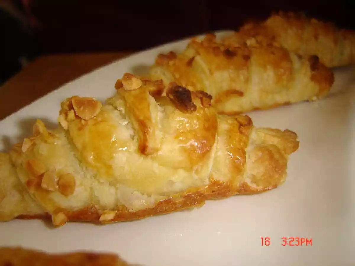 Mini croissants de crema de chocolate - foto 3