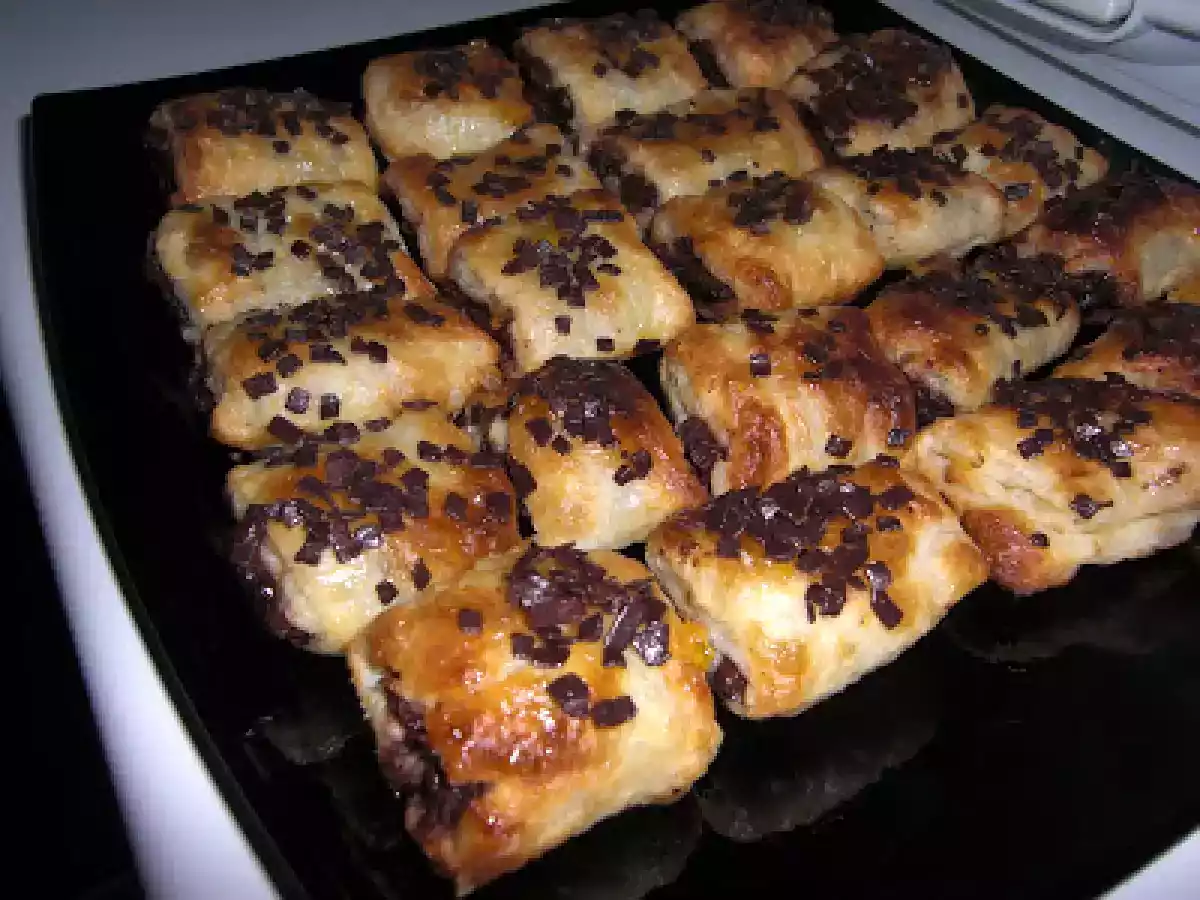 Mini napolitanas de chocolate