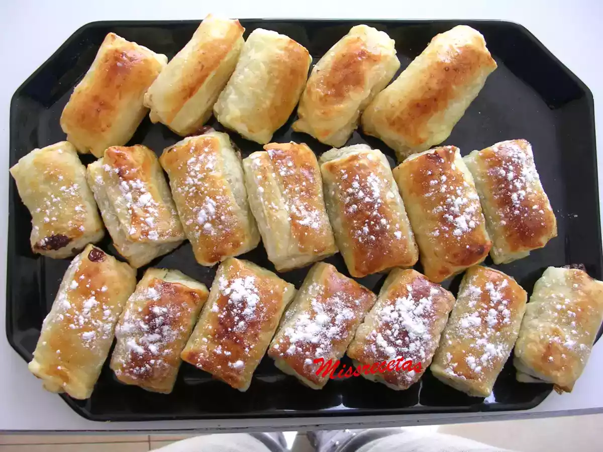 Mini napolitanas de chocolate