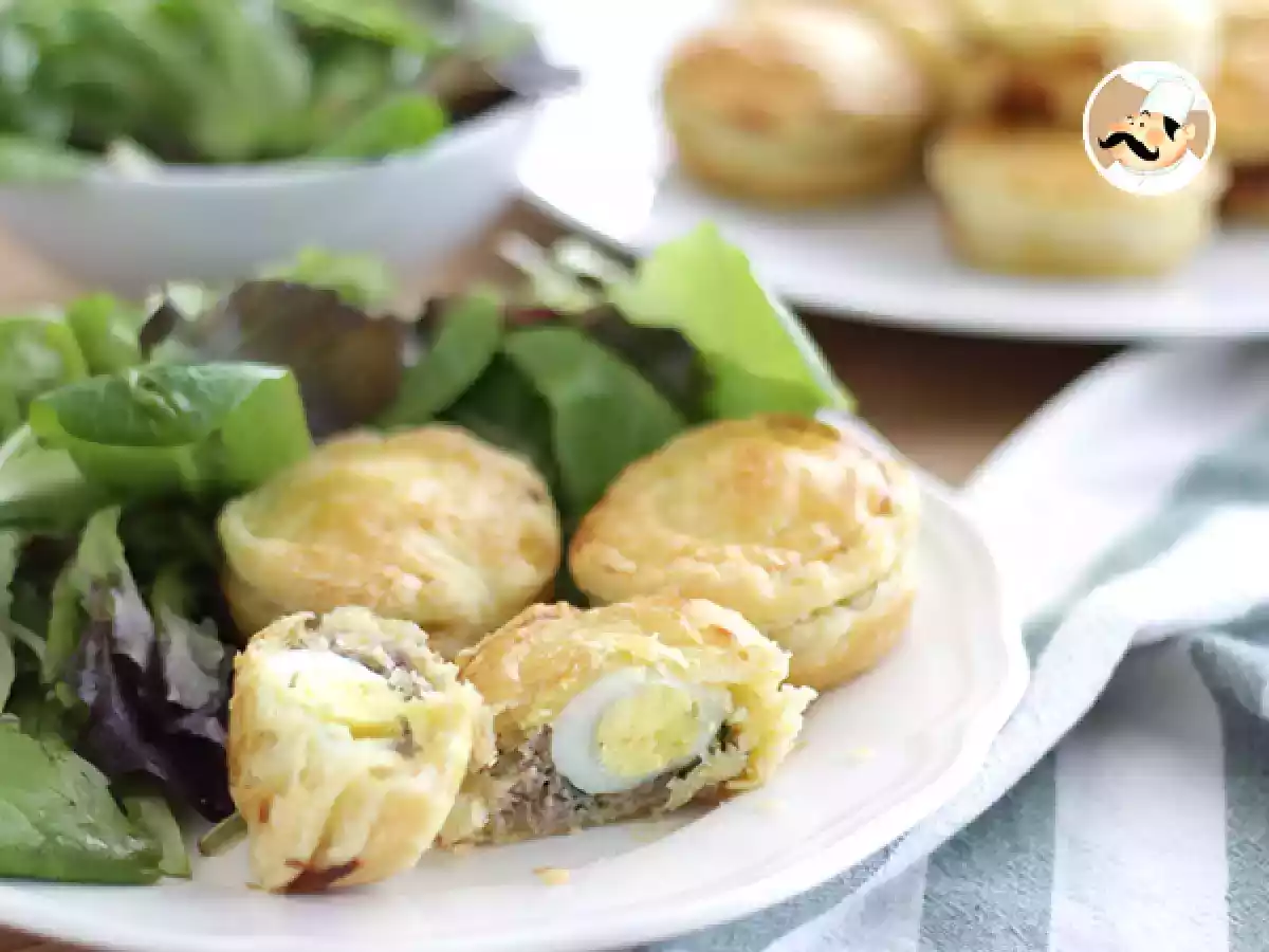 Mini pasteles de carne para Pascua