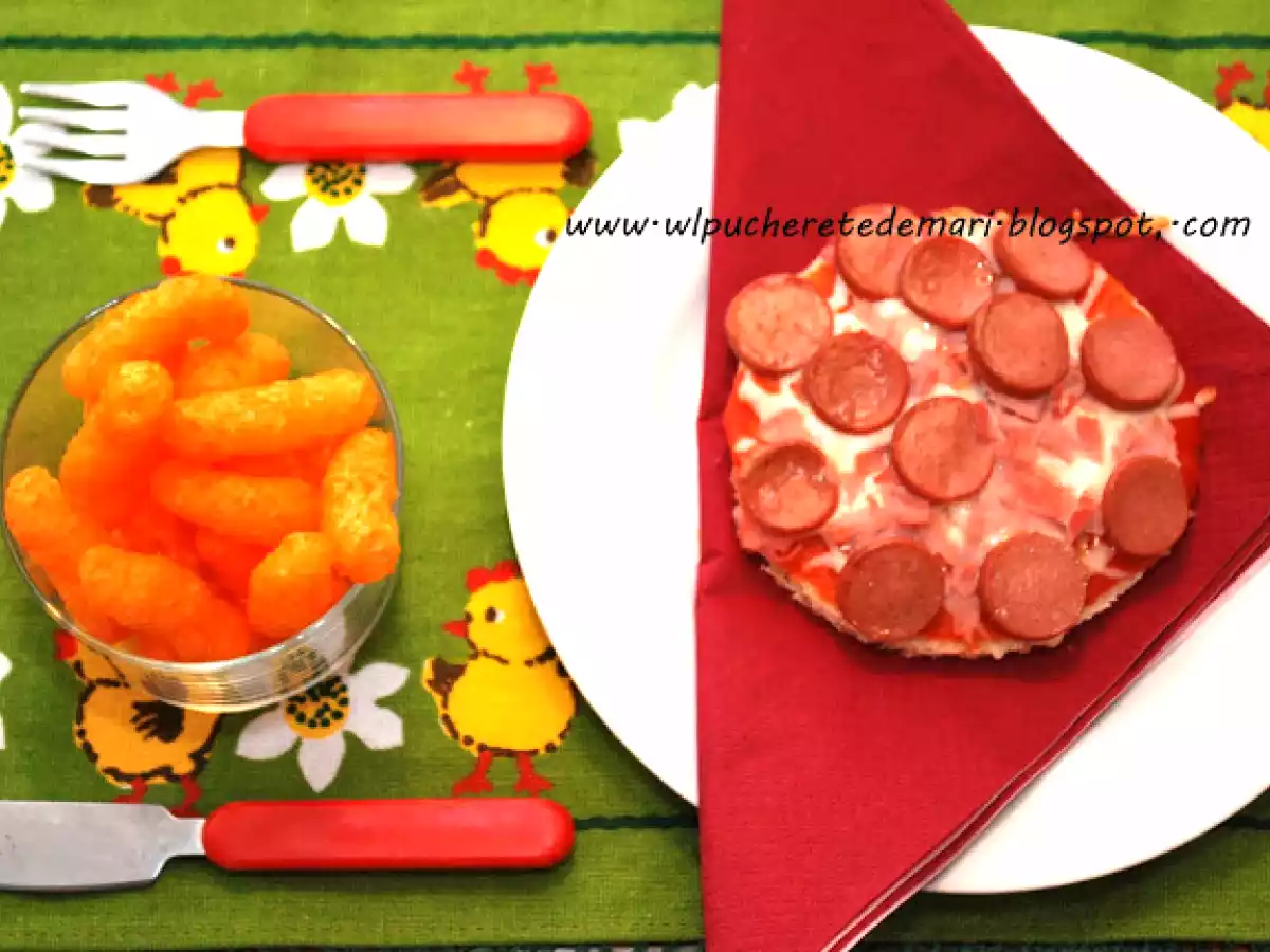 Mini pizza rápida para peques y menos peques