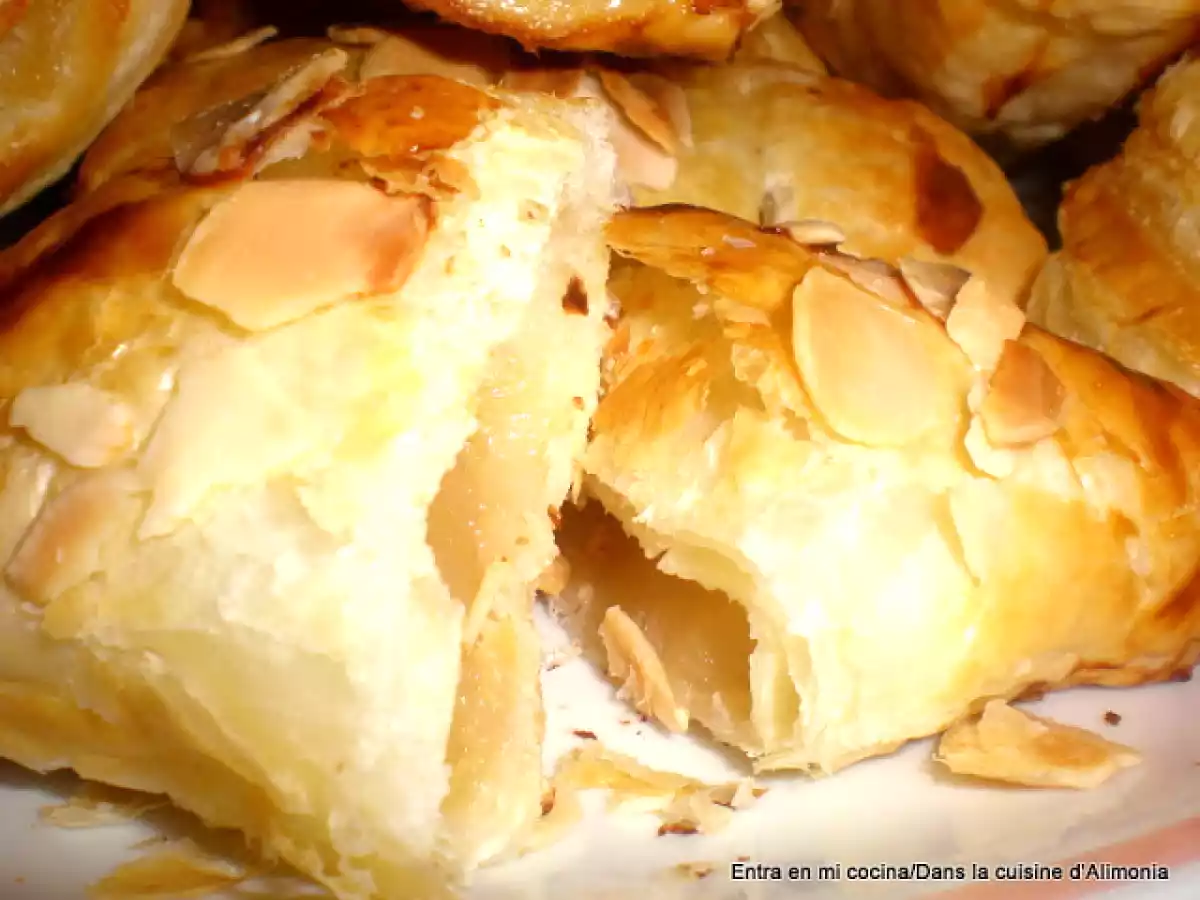 Mini strudel manzana-mazapan / mini strudel pomme-pâte d'amandes - foto 2