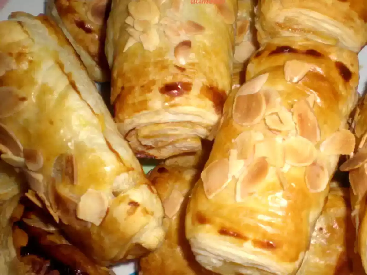 Mini strudel manzana-mazapan / mini strudel pomme-pâte d'amandes - foto 4