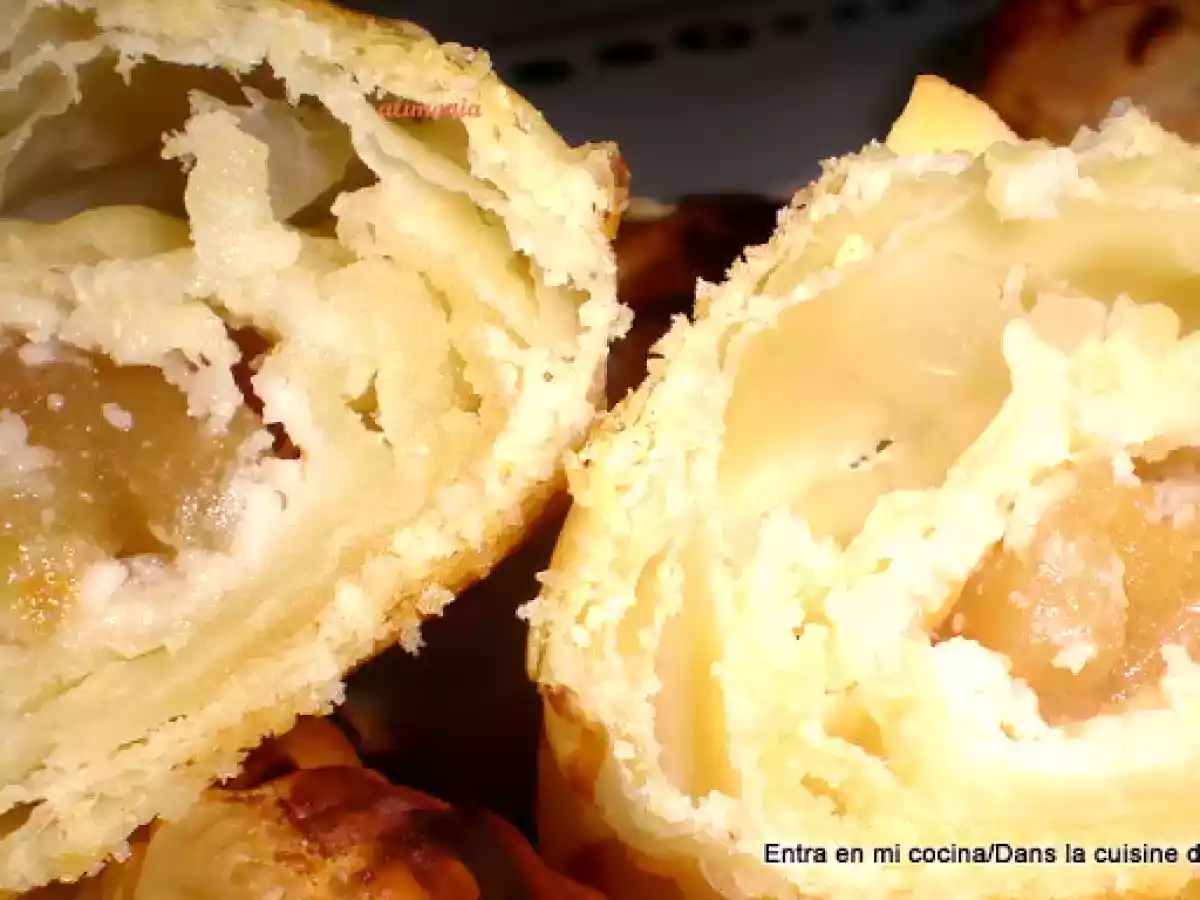 Mini strudel manzana-mazapan / mini strudel pomme-pâte d'amandes - foto 5