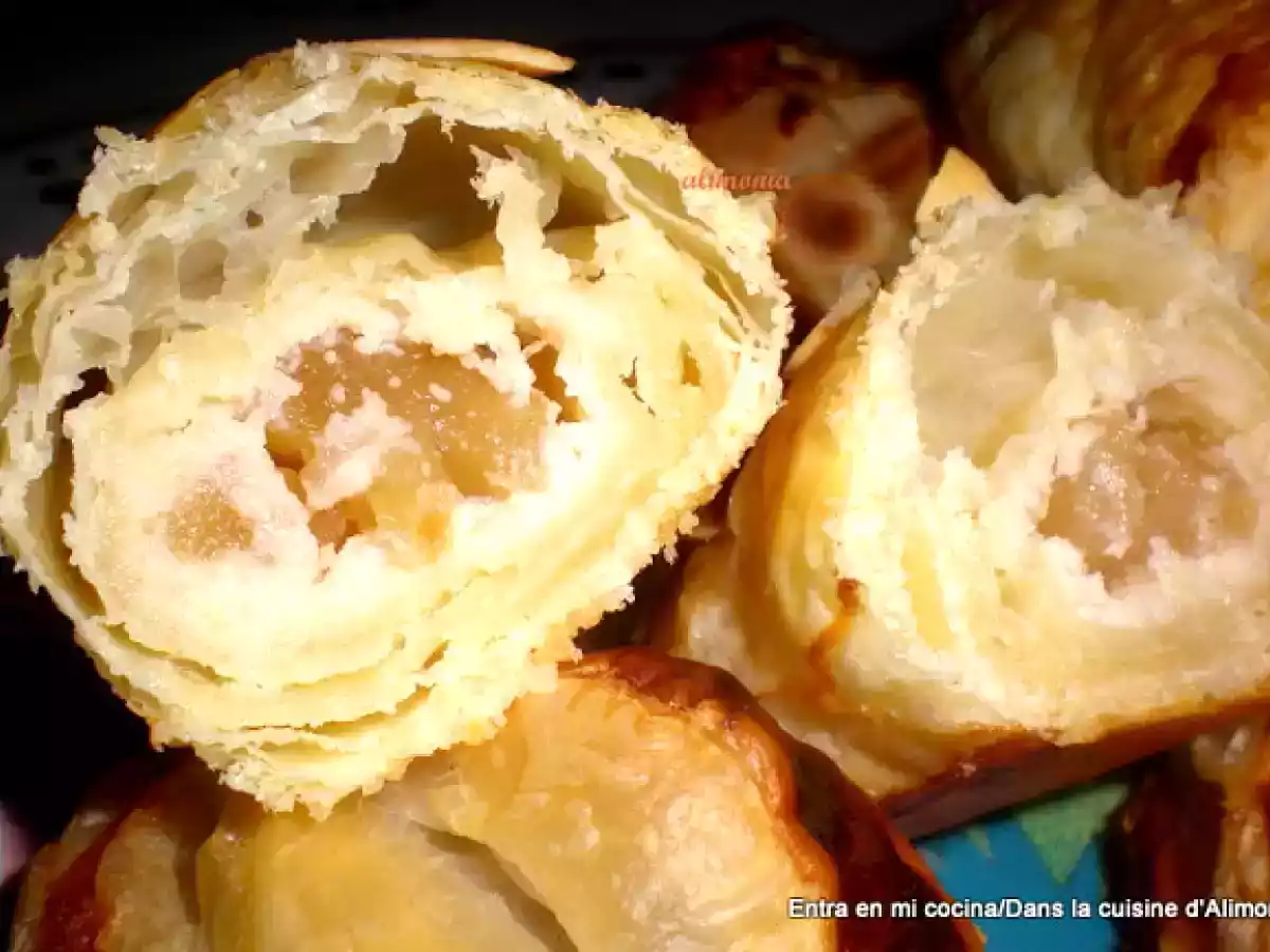 Mini strudel manzana-mazapan / mini strudel pomme-pâte d'amandes - foto 6