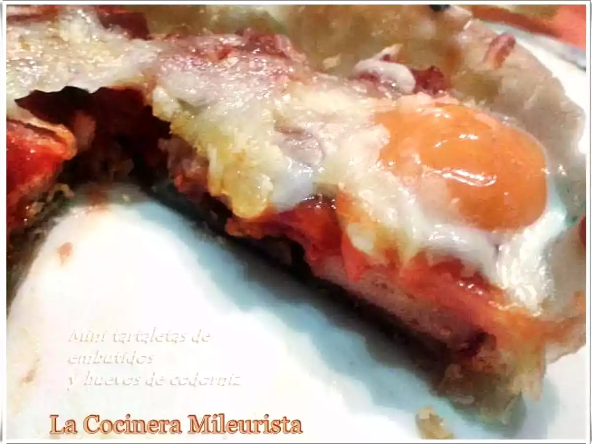 Mini tartaletas de embutidos y huevos de codorniz - foto 2