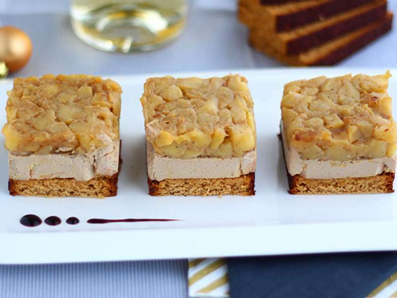Mini tatins de foie gras y manzanas