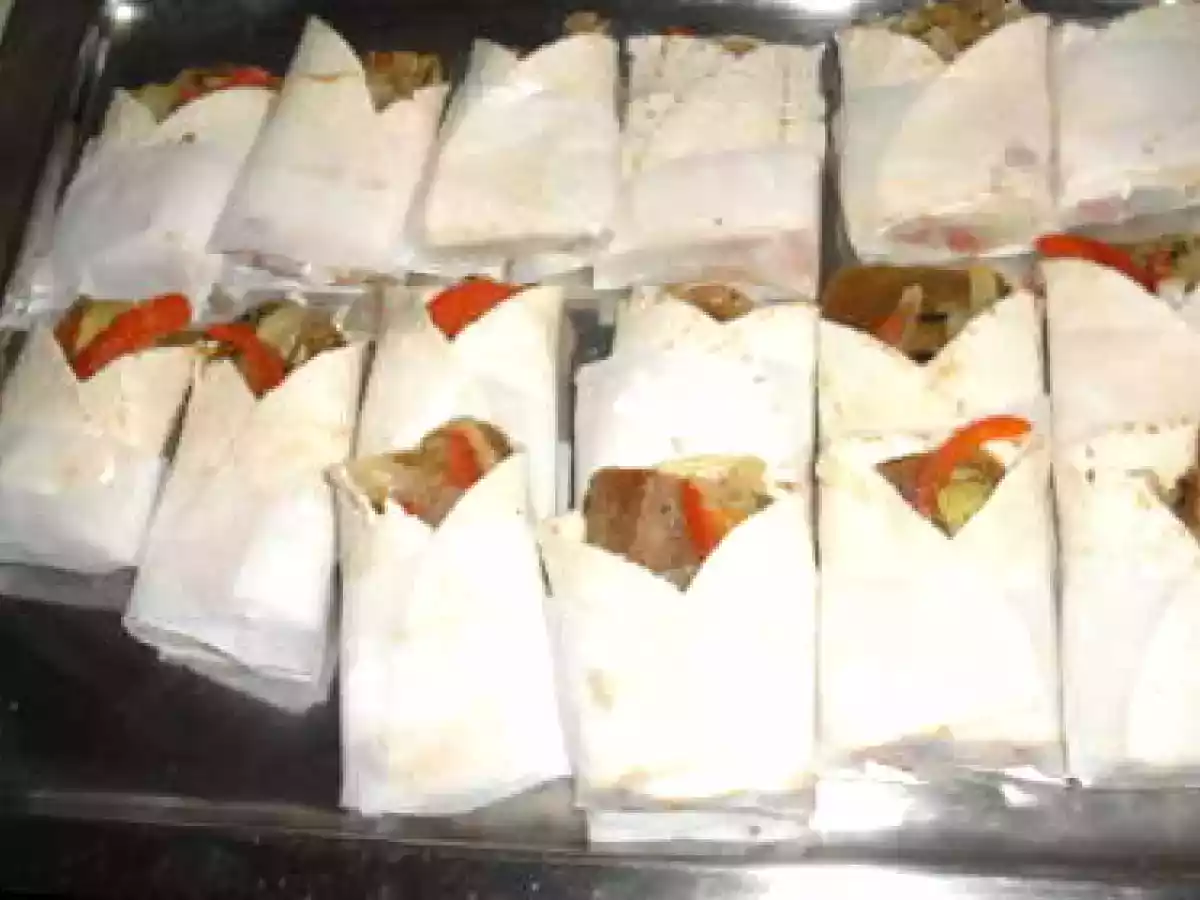 MIni wraps de vegetales