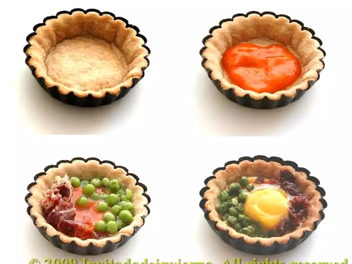 Minihuevos al plato en tartaletas de trigo sarraceno - foto 2