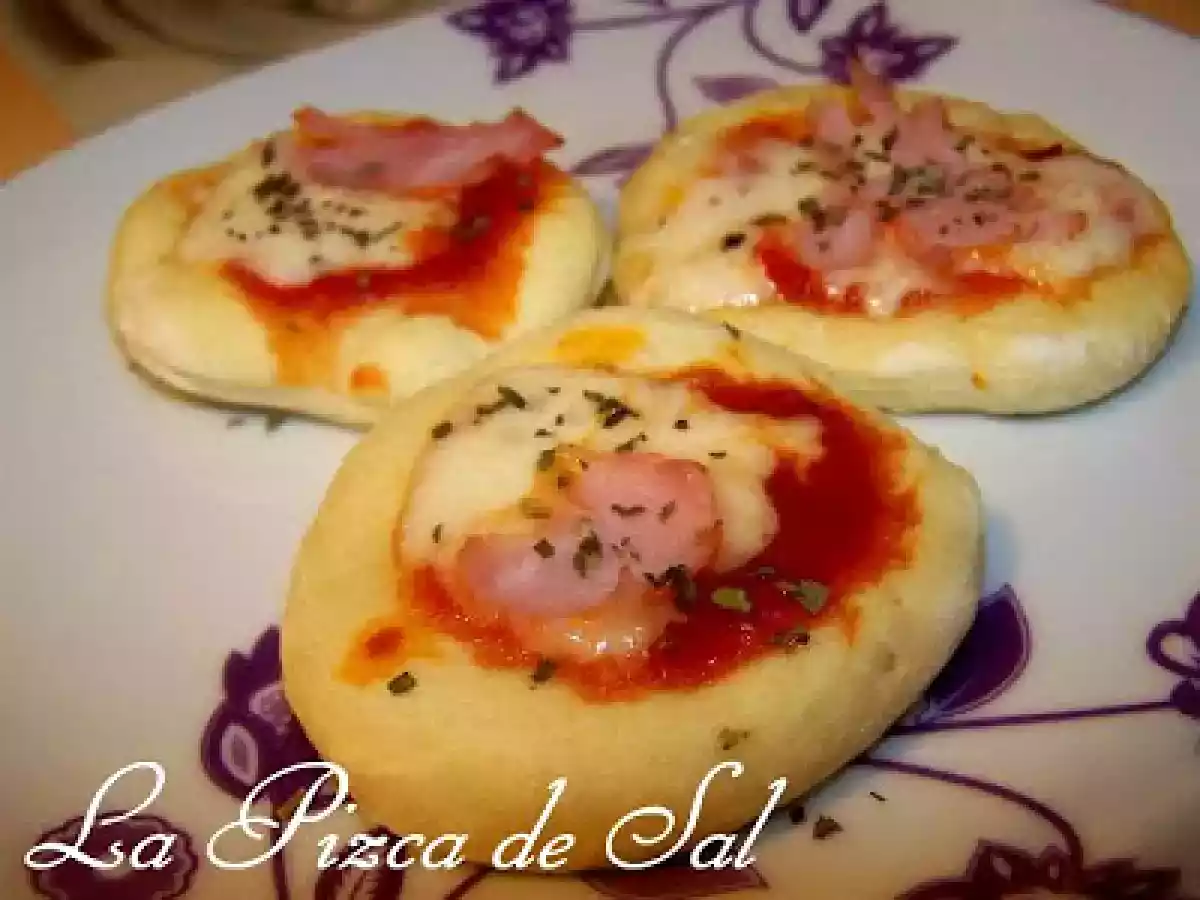 Minipizzas de jamón y queso - foto 2