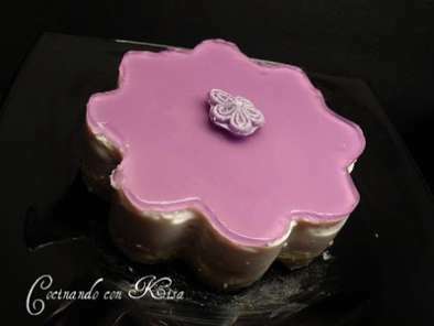 Minis tartas de mousse de caramelos de violetas - foto 3