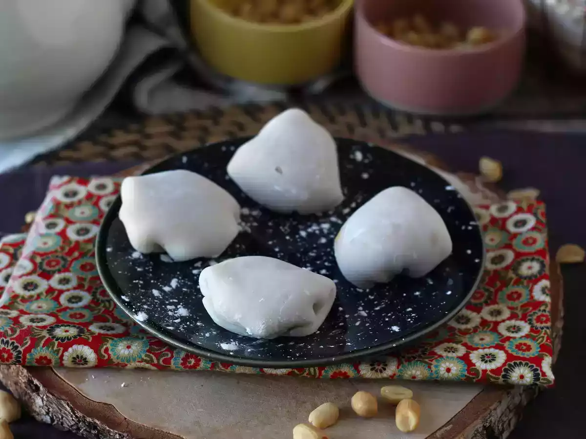 Mochis de crema de cacahuete ¡Deliciosos pastelitos japoneses! - foto 2