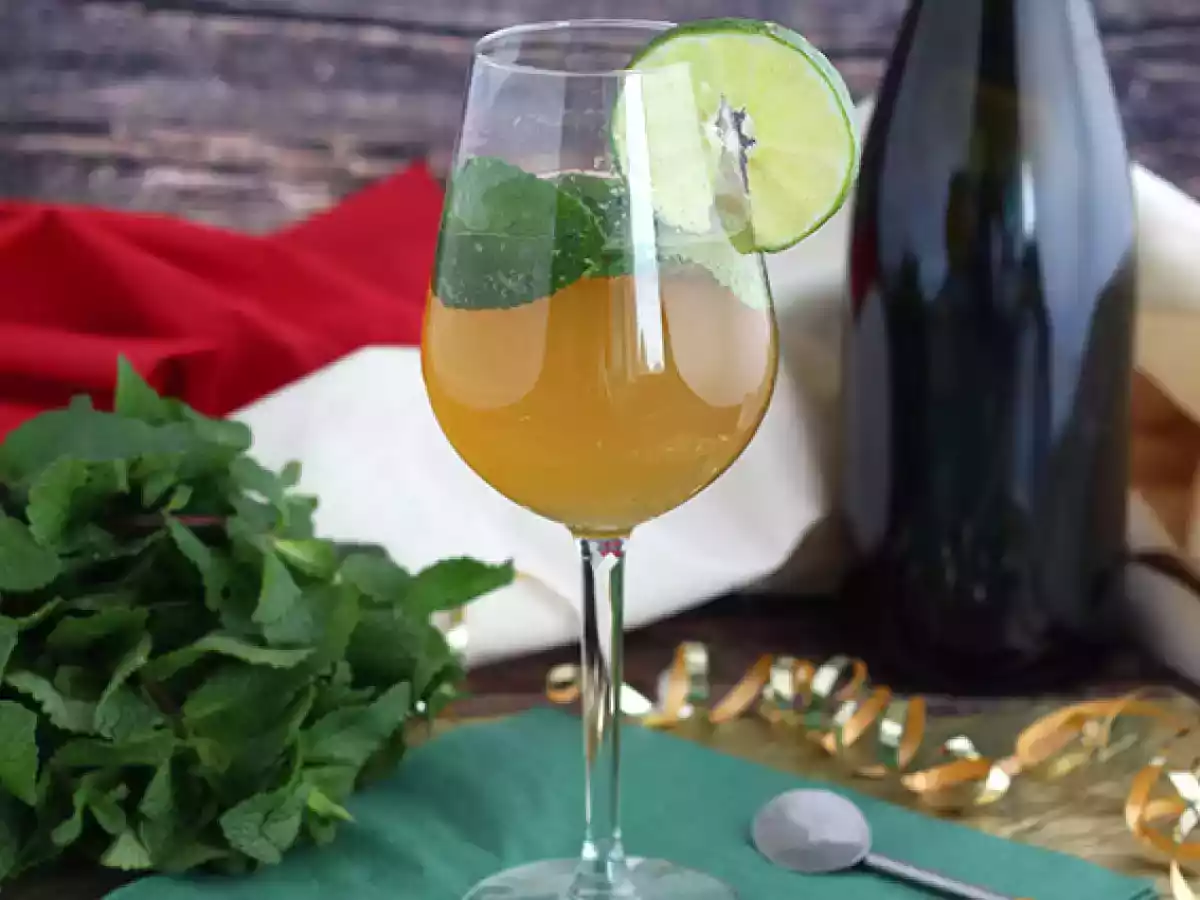 Mojito royal con champán
