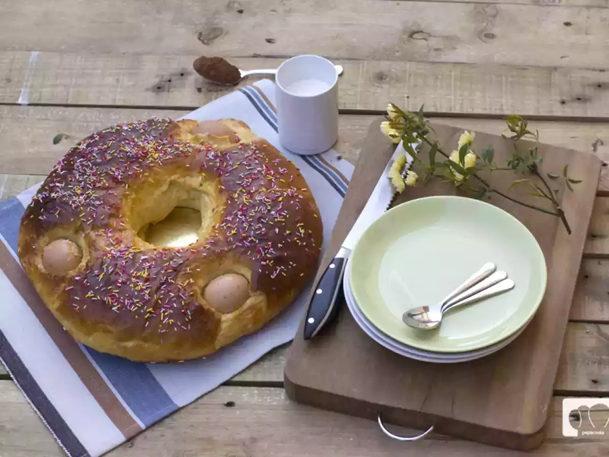 Mona de Pascua. Receta paso a paso.