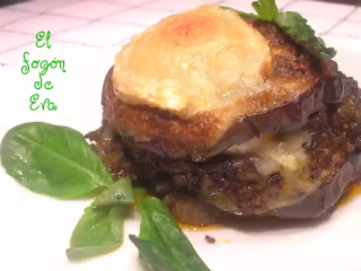 MONTADITOS DE BERENJENAS Y MORCILLA - foto 2