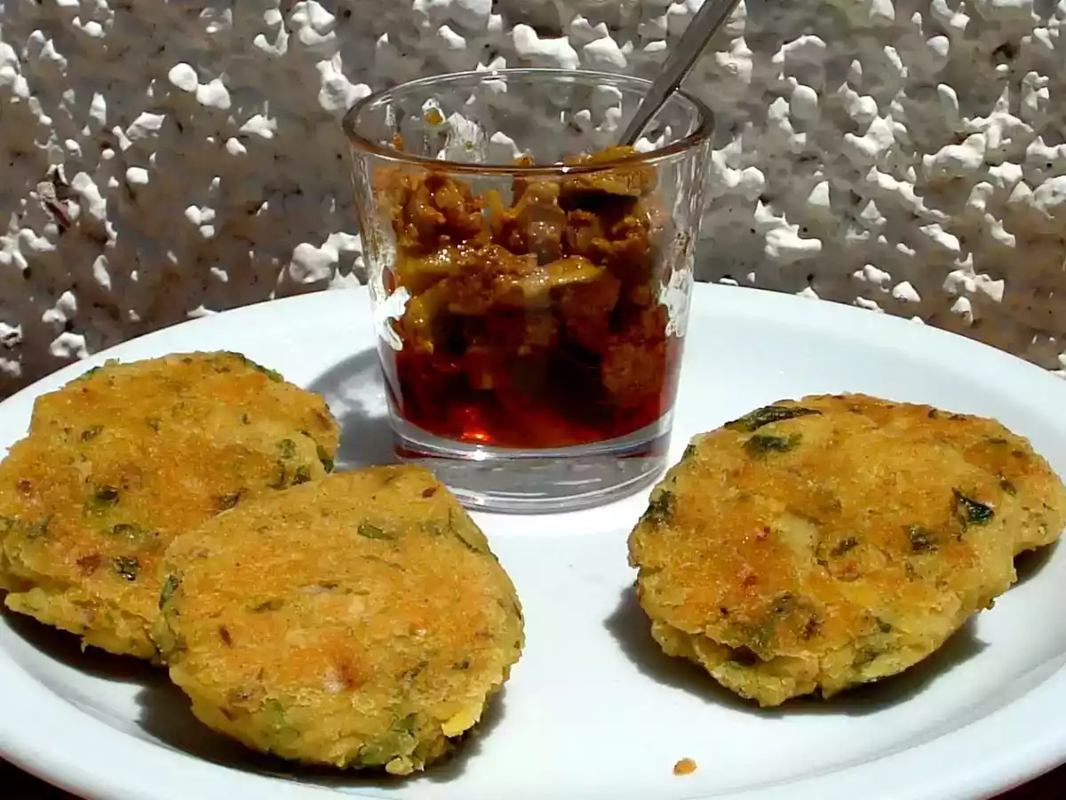 Moong Dal Tikki, Pastelitos de judía Mungo