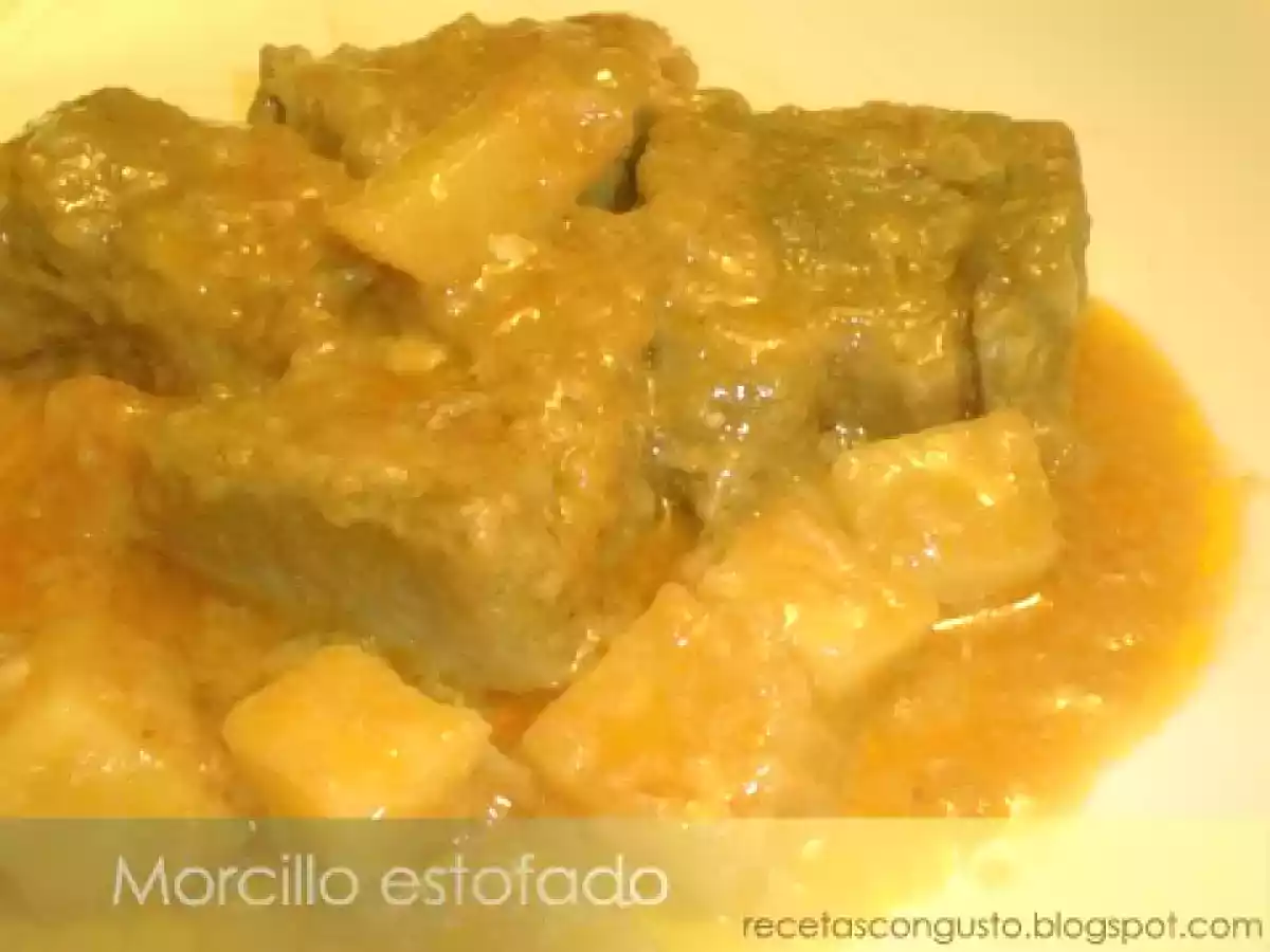 Morcillo de ternera estofado