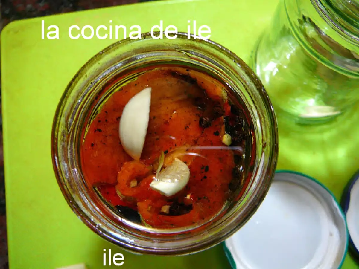 Morrones o pimientos en conserva de aceite - foto 3