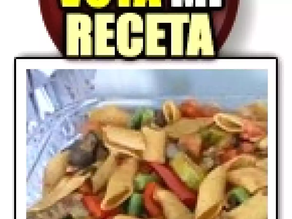 Mostacholes con salteados de verduras en salsa de soja - foto 2