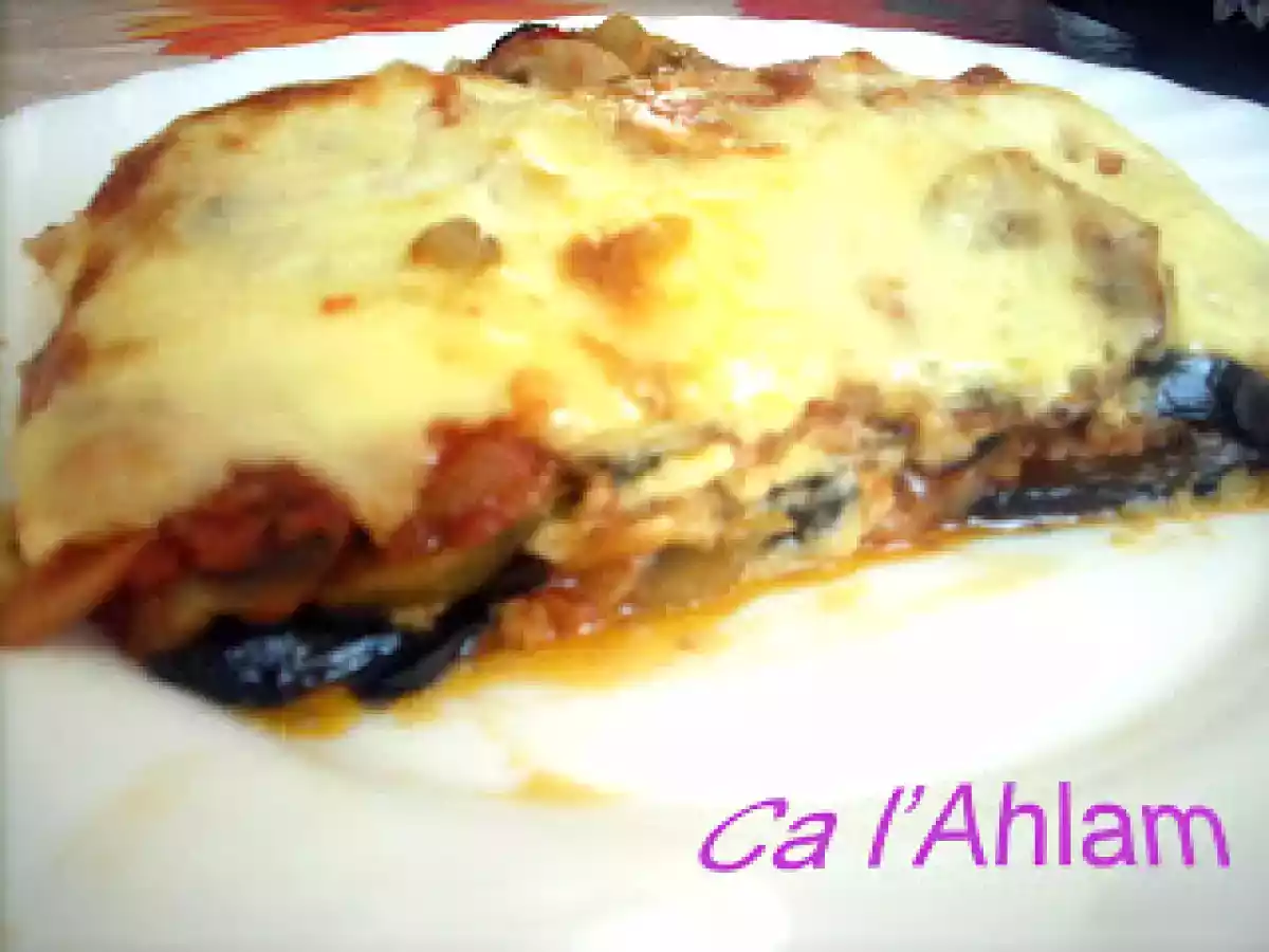 Moussaka de champiñones