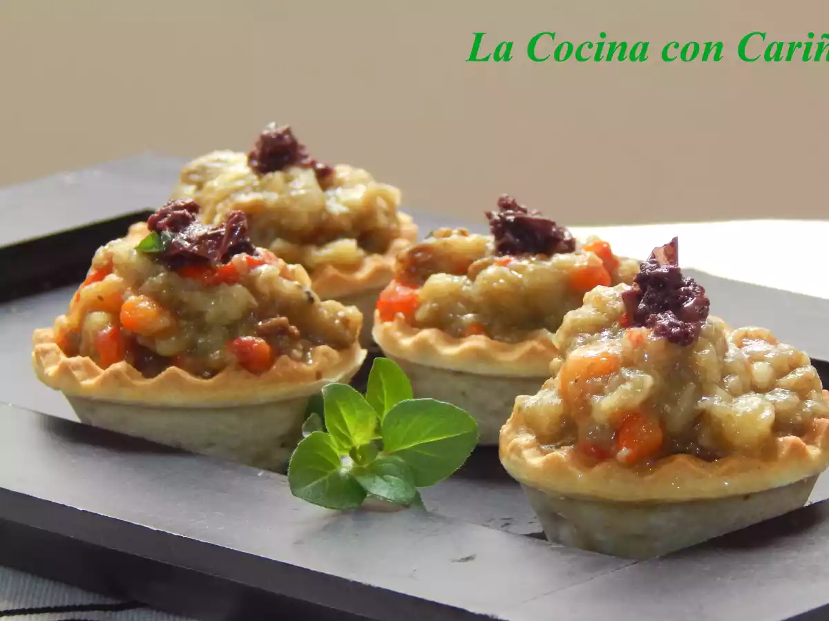 Mousse de berenjena con tapenade de aceitunas negras de Aragón - foto 4