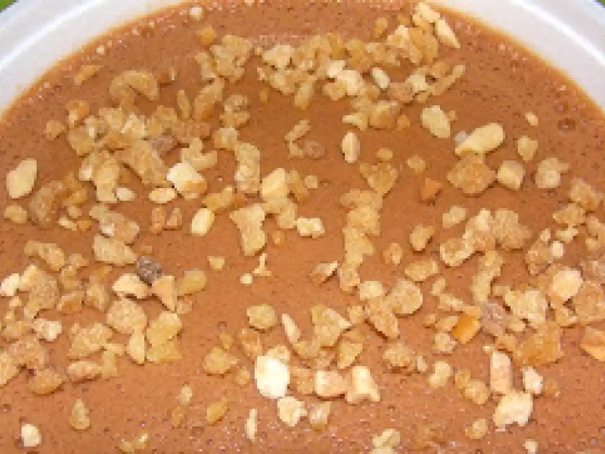 MOUSSE DE CHOCOLATE CON CROCANTI DE ALMENDRA EN SOLO 3 PASOS