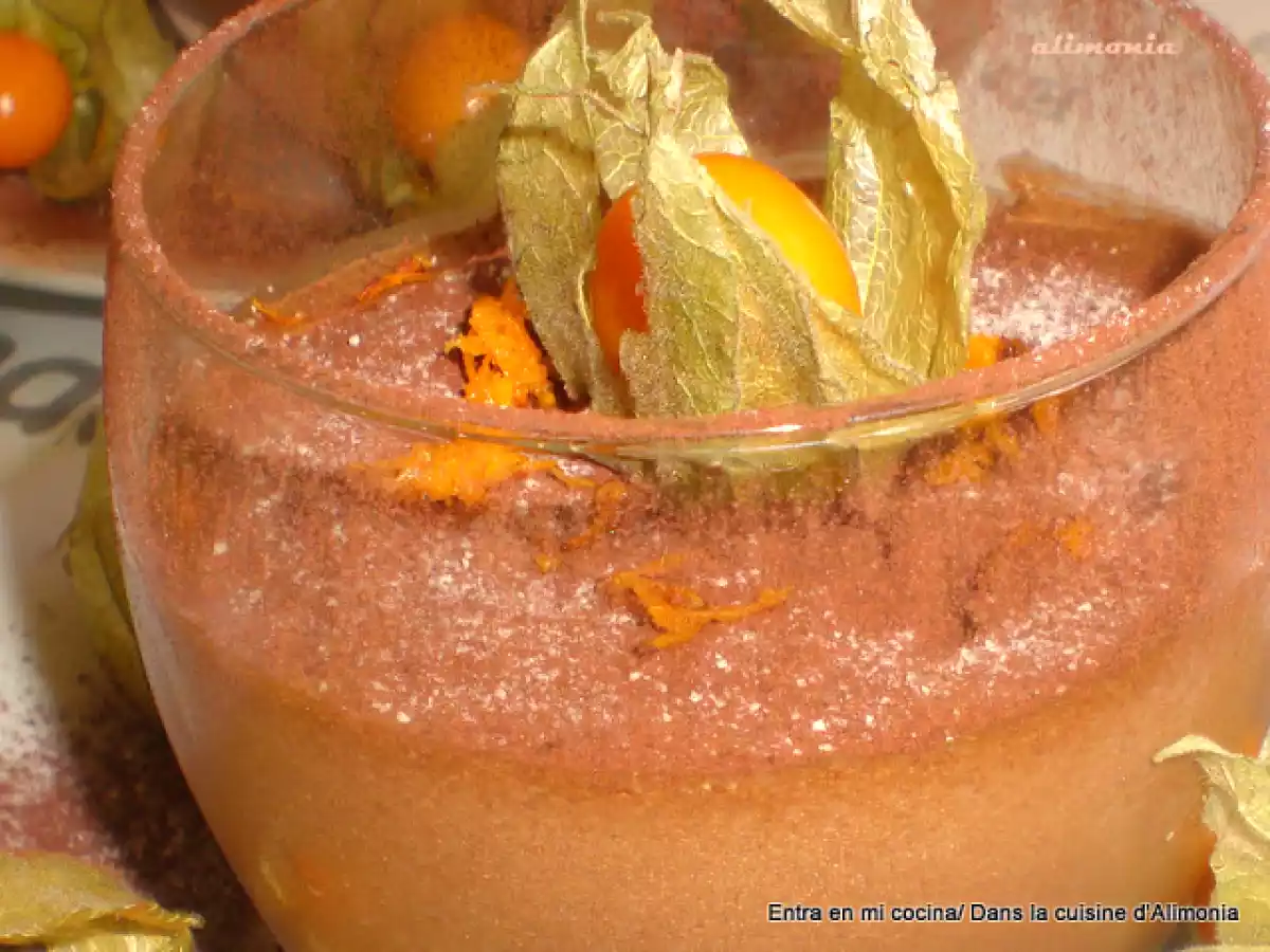 Mousse de chocolate-naranja-Physalis / mousse au chocolat-orange-physalis - foto 2