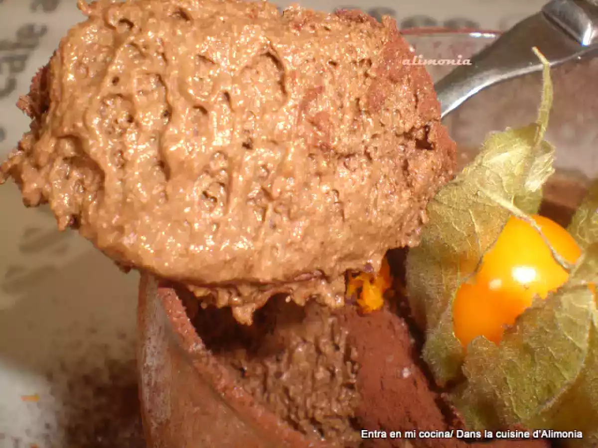 Mousse de chocolate-naranja-Physalis / mousse au chocolat-orange-physalis - foto 3