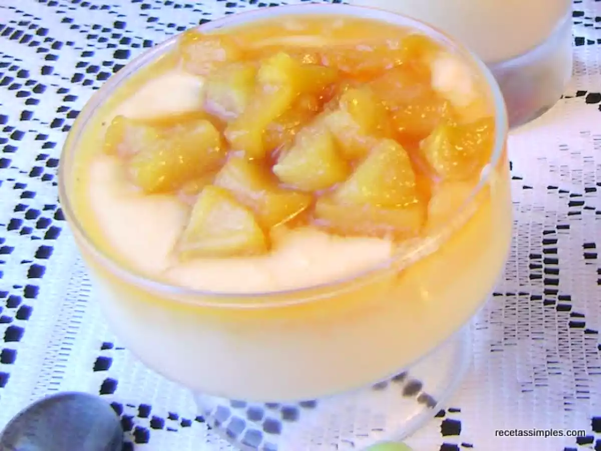 Mousse de chocolate y peras