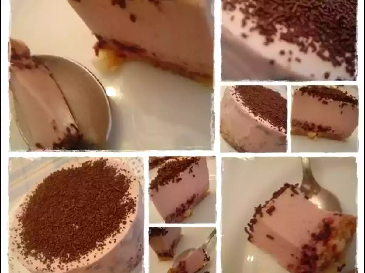 Mousse de confitura de moras