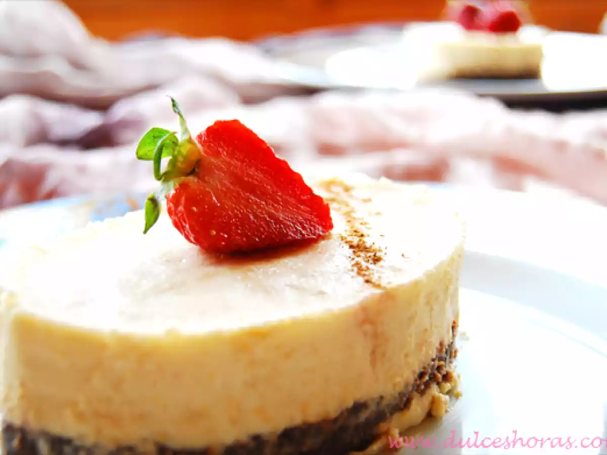 Mousse de crema catalana en cama de brownie - foto 2