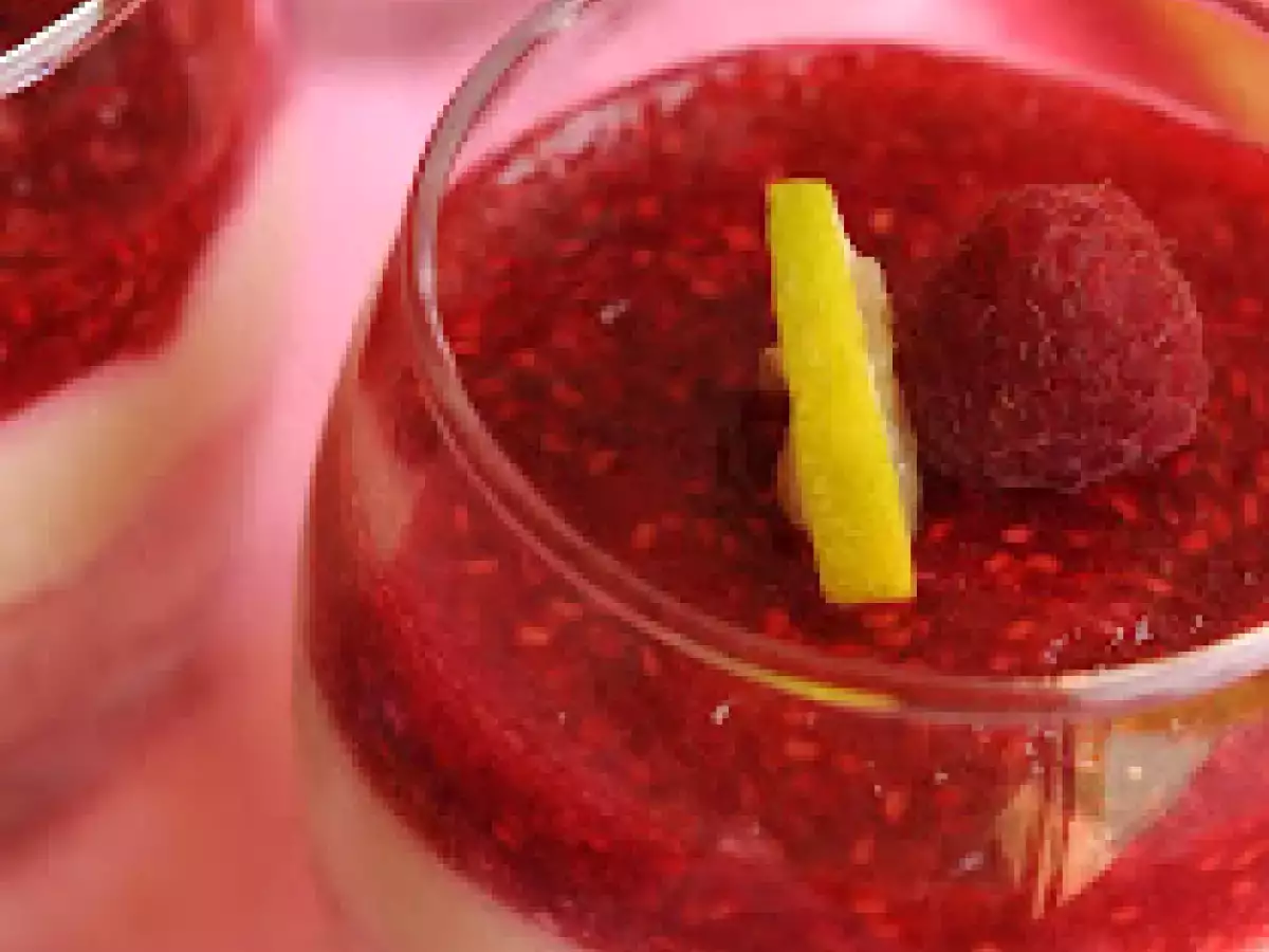 Mousse de frambuesas y crema de limón - foto 2