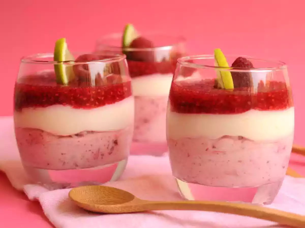 Mousse de frambuesas y crema de limón - foto 3