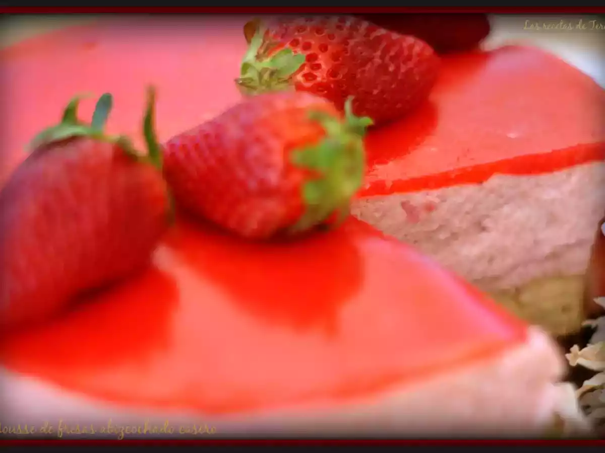 Mousse de fresas abizcochado - foto 3