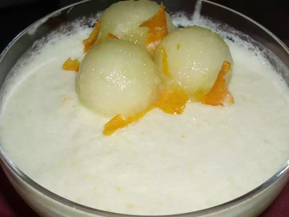 MOUSSE DE MELÓN CON NARANJA - foto 2