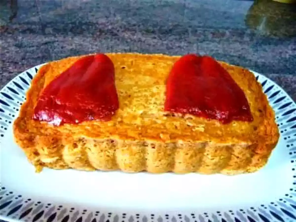 Mousse de pimientos, atun y gambas (Microondas)