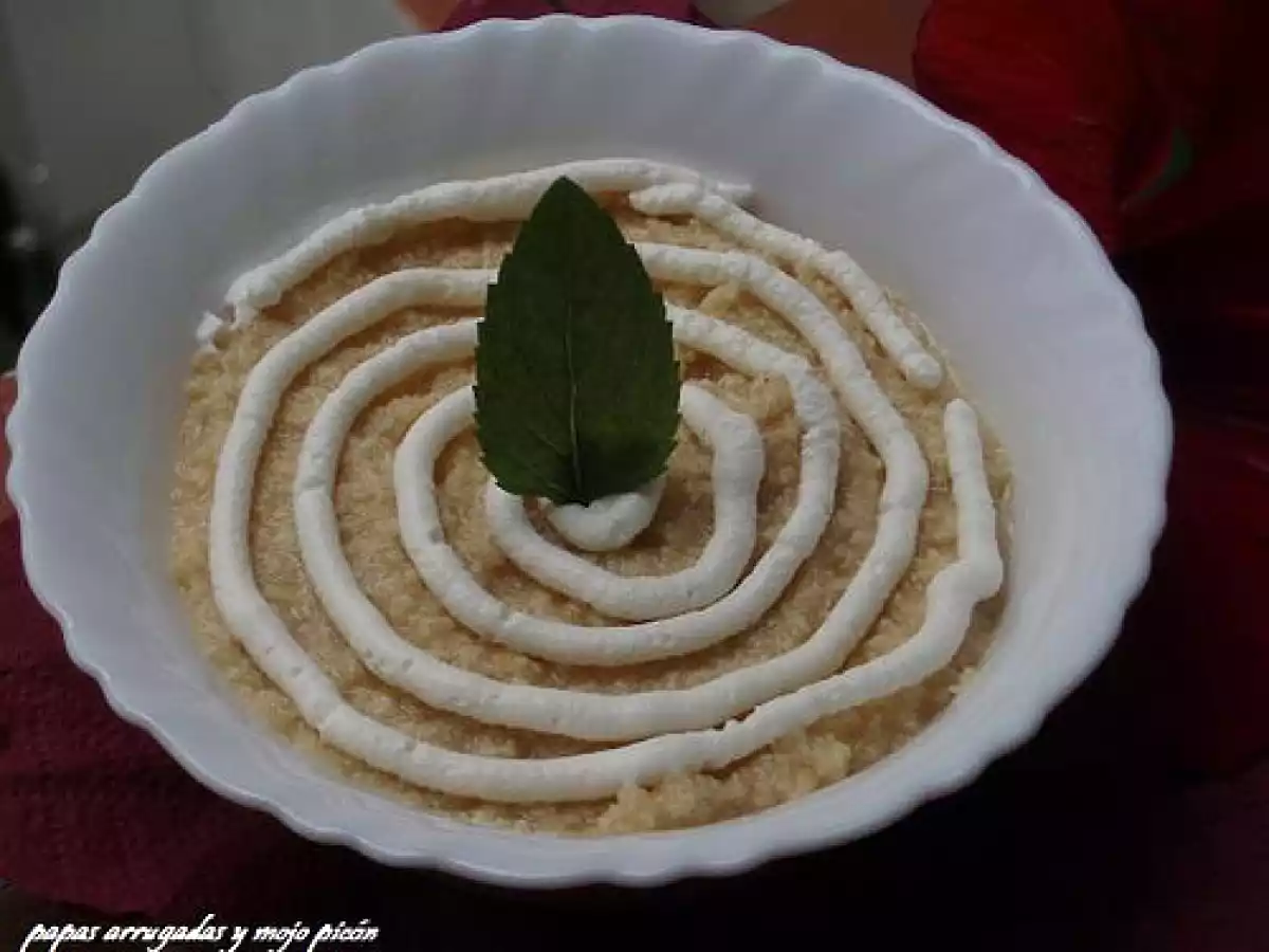 MOUSSE DE TURRON DE CHOCOLATE BLANCO CRUJIENTE - foto 2