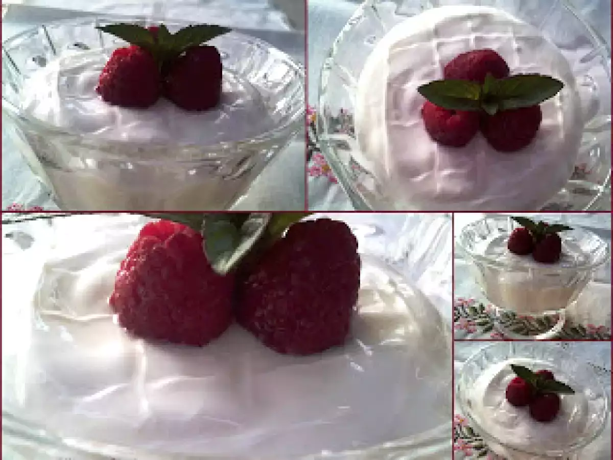 Mousse de yogur griego y queso