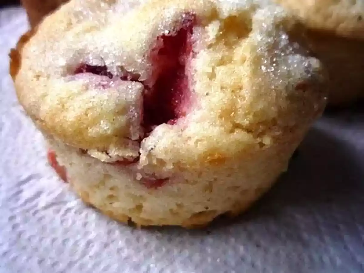 Muffin de limón y frutillas