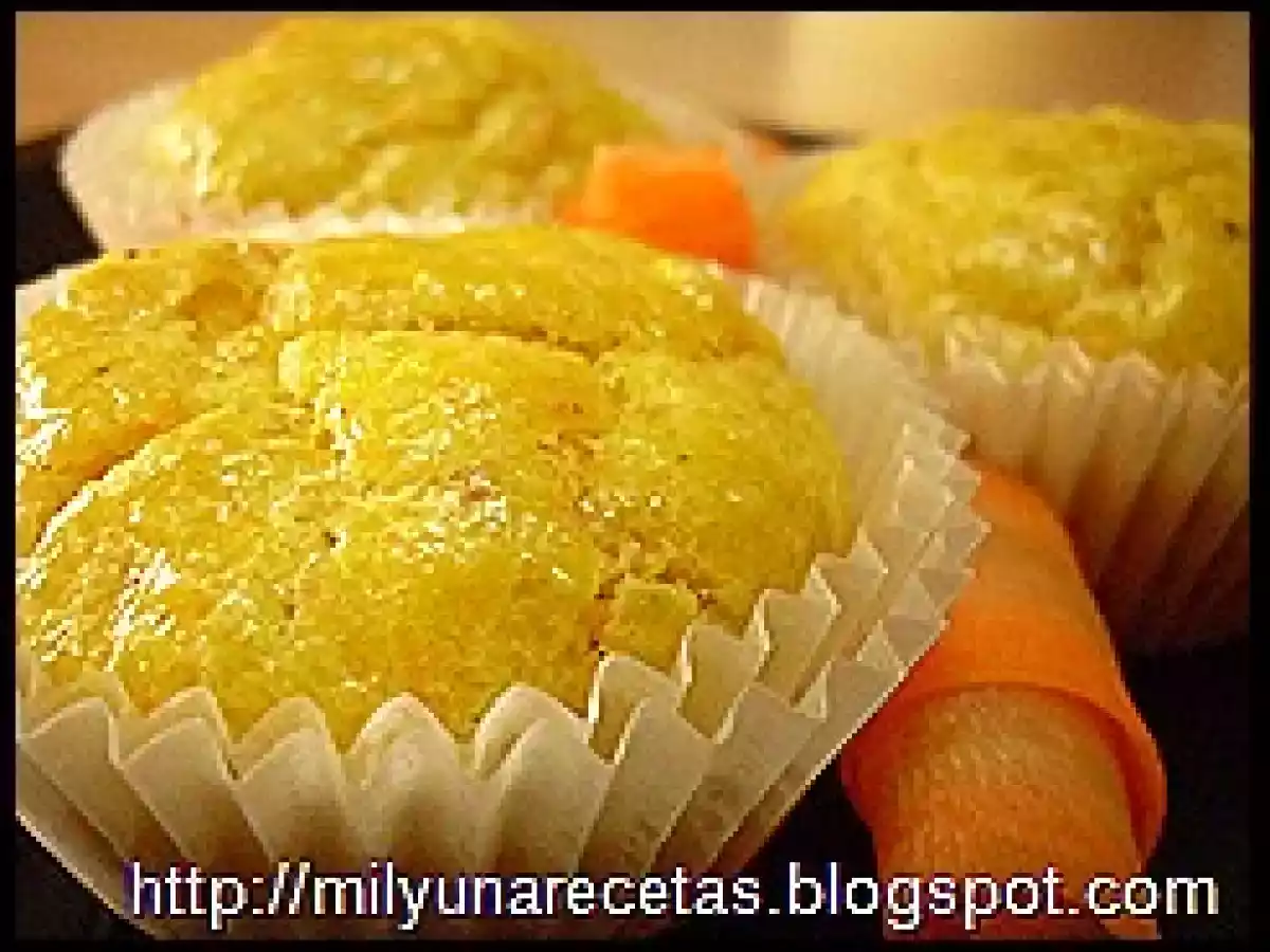 Muffin salado de zanahoria y avellanas