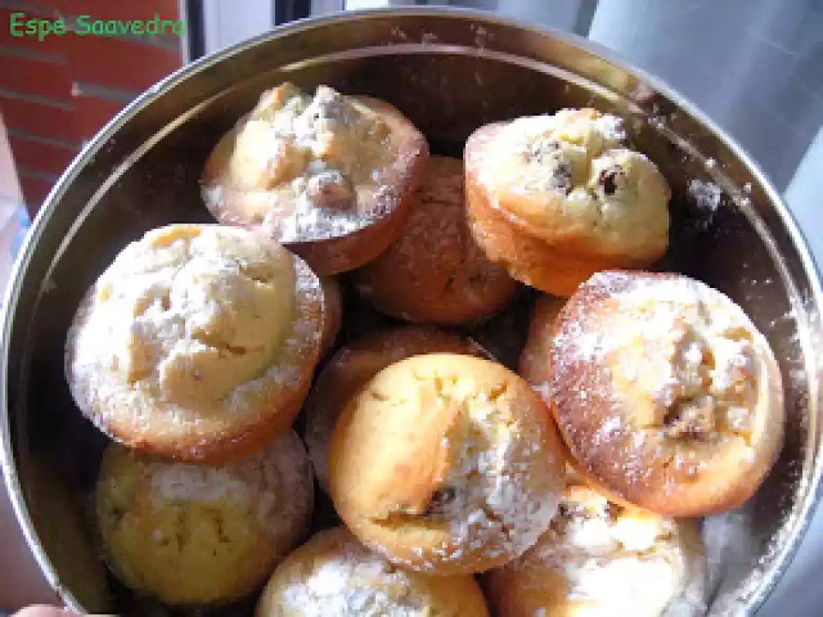 Muffins de arándanos y queso