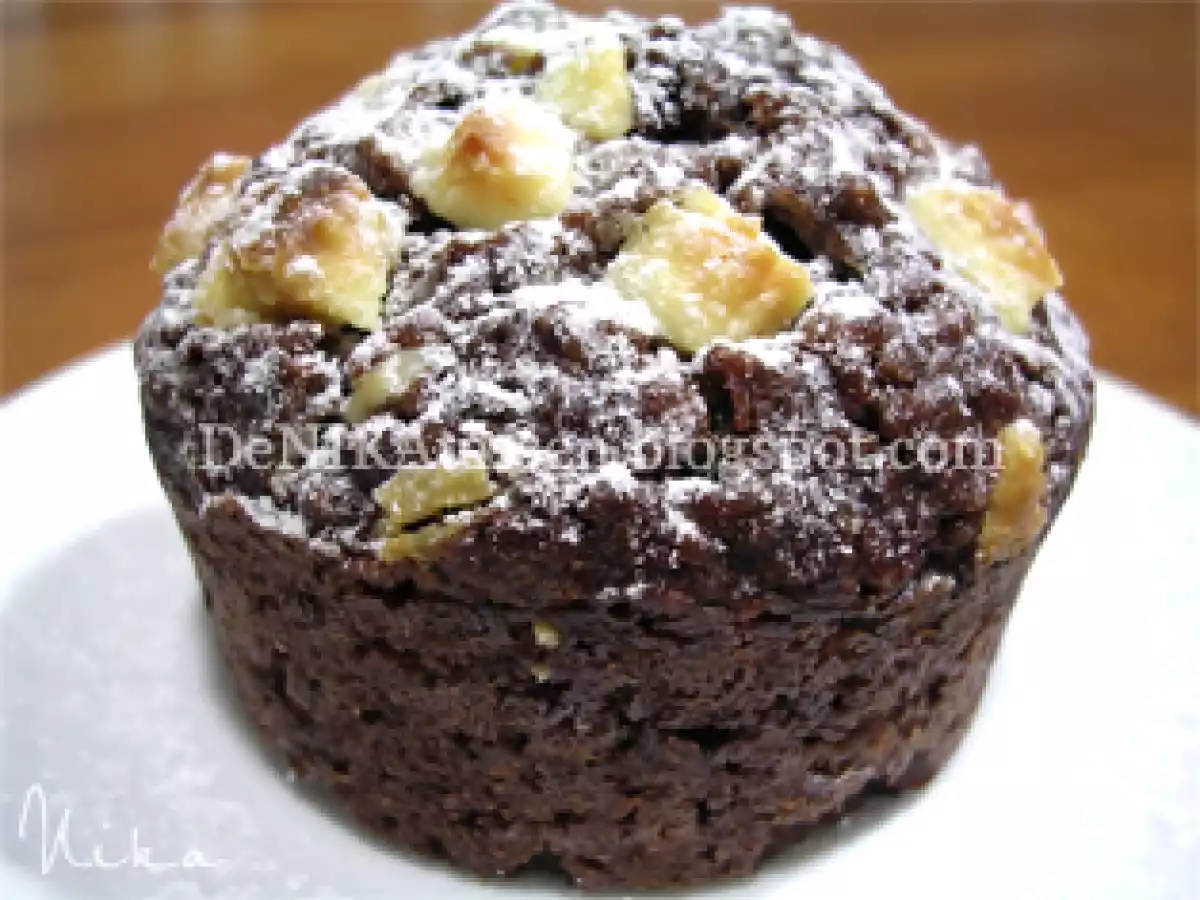 Muffins de avena y chocolate