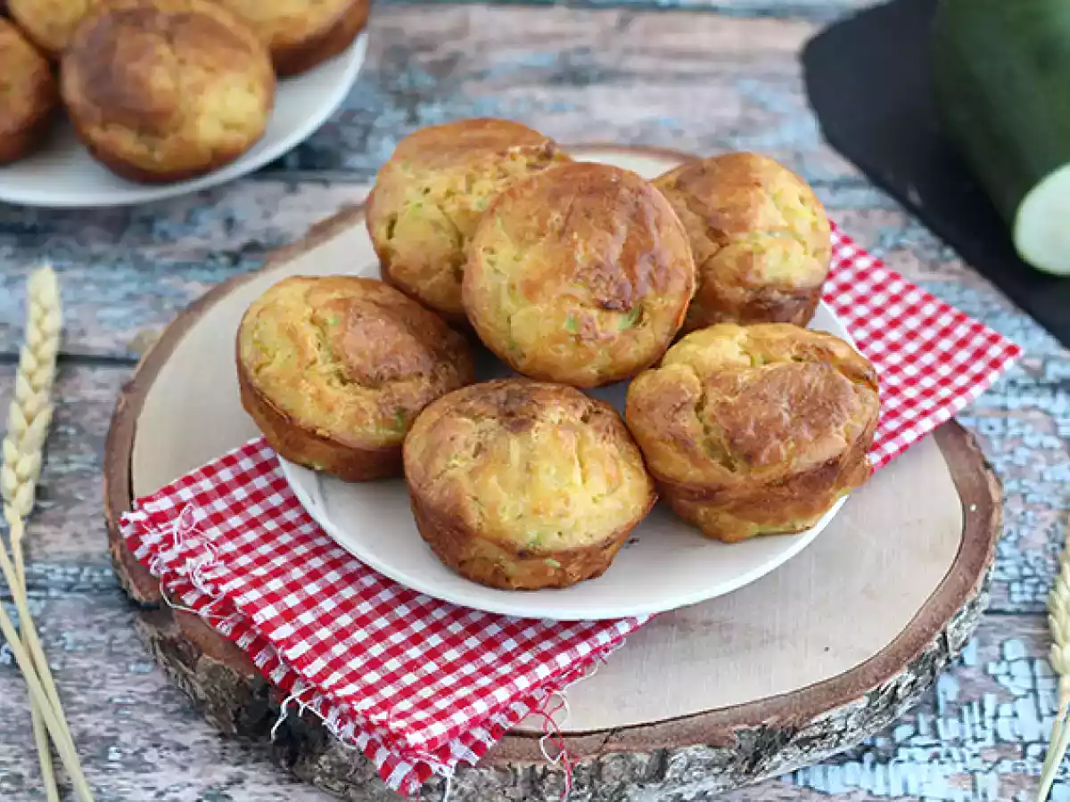 Muffins de calabacín y queso de cabra