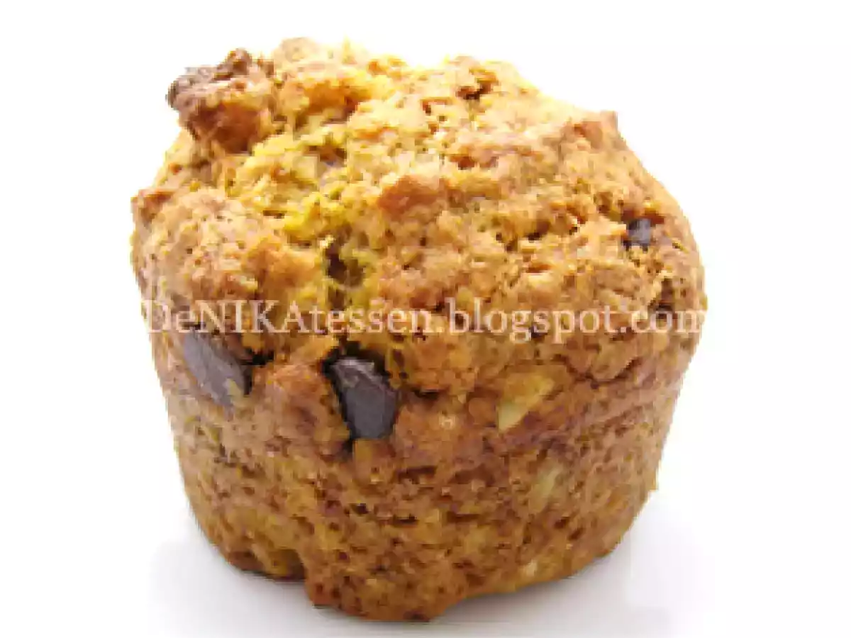 Muffins de calabaza y chips de chocolate