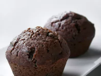 Muffins de chocolate amargo