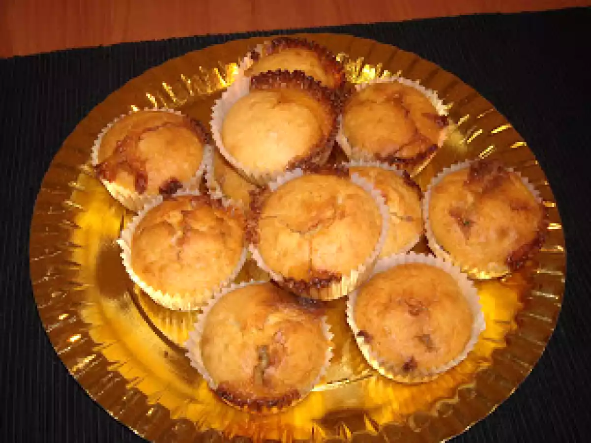 MUFFINS DE CHOCOLATE BLANCO CON NUECES DE MACADAMIA