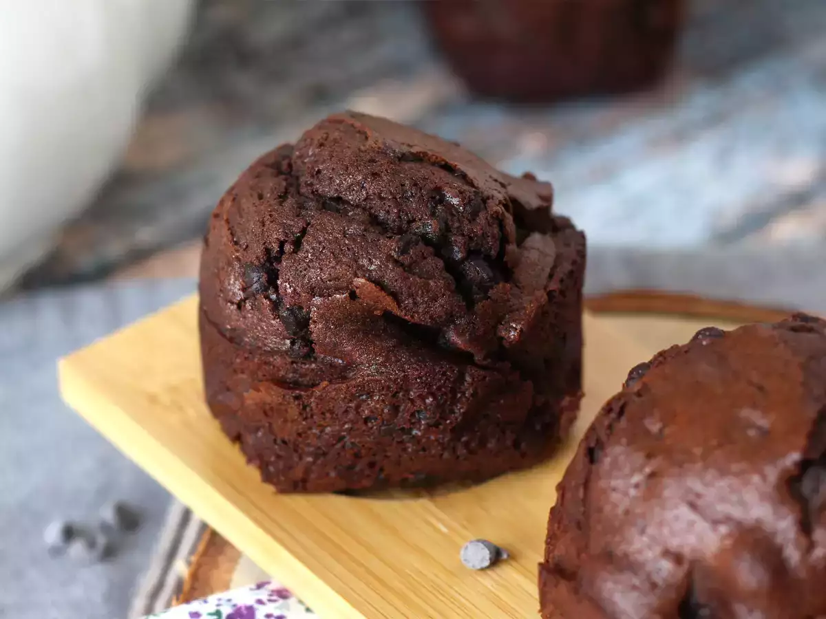 Muffins de chocolate: la mezcla perfecta de suavidad y sabor - foto 3