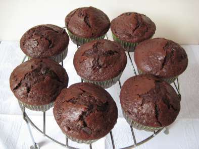 Muffins de chocolate para chocolateros